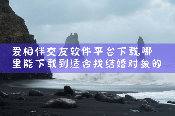 爱相伴交友软件平台下载